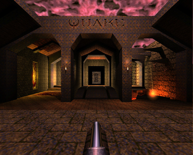 Realtime Lighting view of Quake start halls