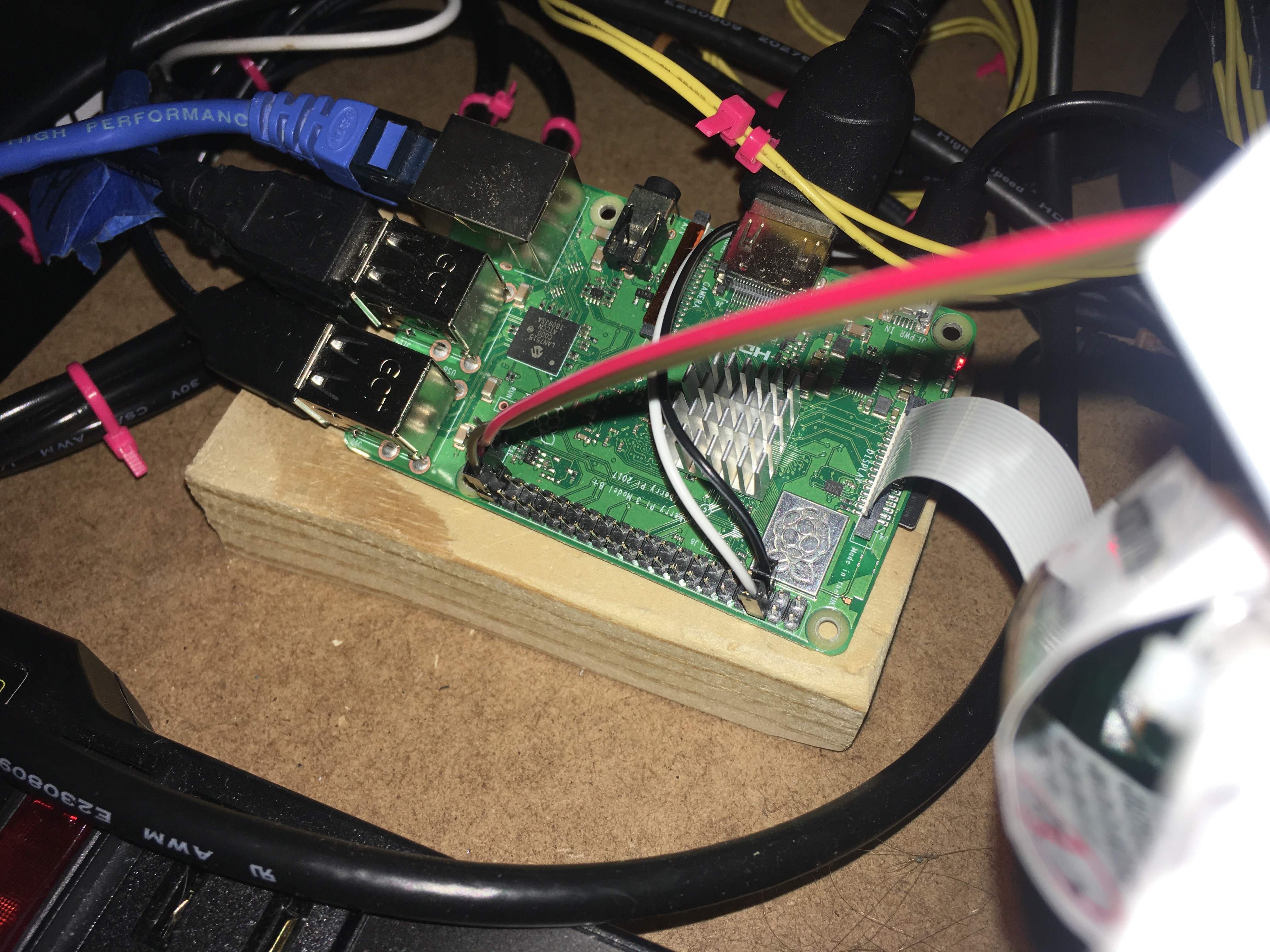 the wired connected to GPIO pins